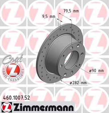 ZIMMERMANN 460100752 Тормозной диск