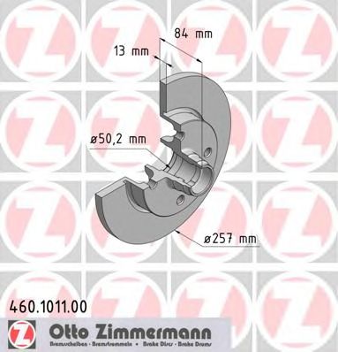 ZIMMERMANN 460101100 Тормозной диск