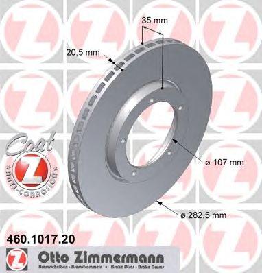 ZIMMERMANN 460101720 Тормозной диск