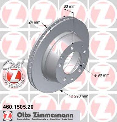 ZIMMERMANN 460150520 Тормозной диск
