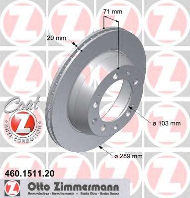 ZIMMERMANN 460151120 Тормозной диск