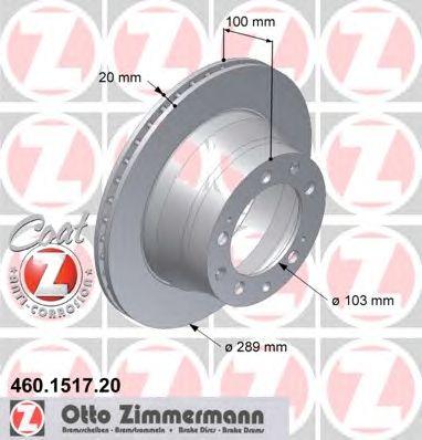 ZIMMERMANN 460151720 Тормозной диск