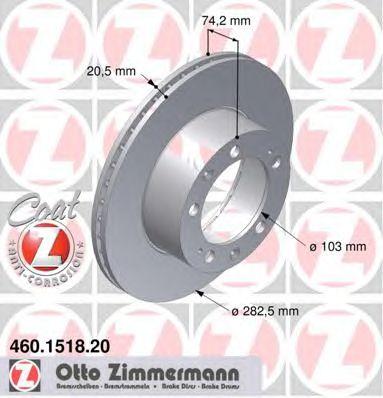 ZIMMERMANN 460151820 Тормозной диск