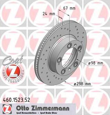 ZIMMERMANN 460152352 Тормозной диск