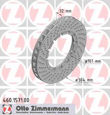 ZIMMERMANN 460157100 Тормозной диск