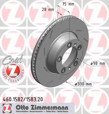 ZIMMERMANN 460158220 Тормозной диск