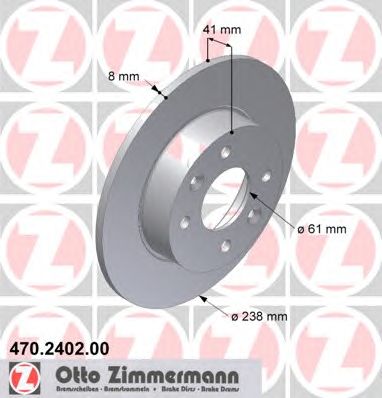 ZIMMERMANN 470240200 Тормозной диск