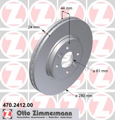 ZIMMERMANN 470241200 Тормозной диск