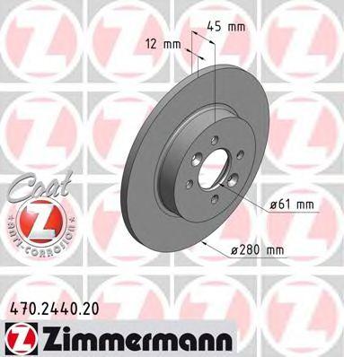 ZIMMERMANN 470244020 Тормозной диск