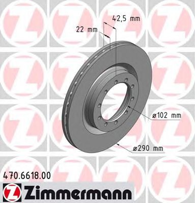 ZIMMERMANN 470661800 Тормозной диск