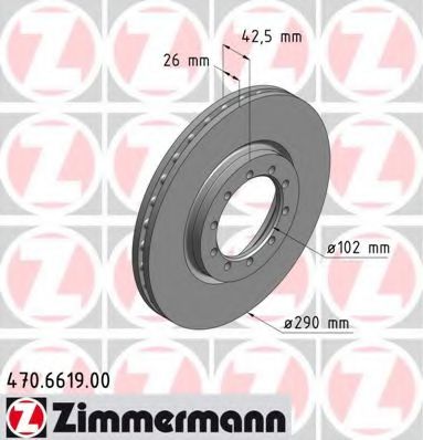 ZIMMERMANN 470661900 Тормозной диск