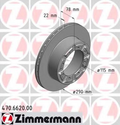 ZIMMERMANN 470662000 Тормозной диск