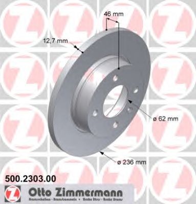 ZIMMERMANN 500230300 Тормозной диск