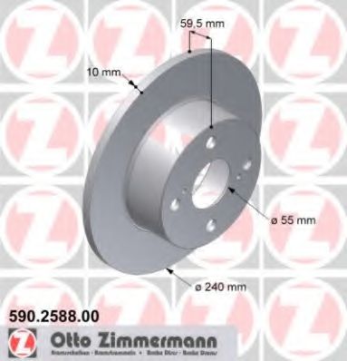 ZIMMERMANN 590258800 Тормозной диск