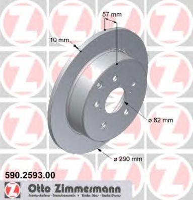 ZIMMERMANN 590259300 Тормозной диск